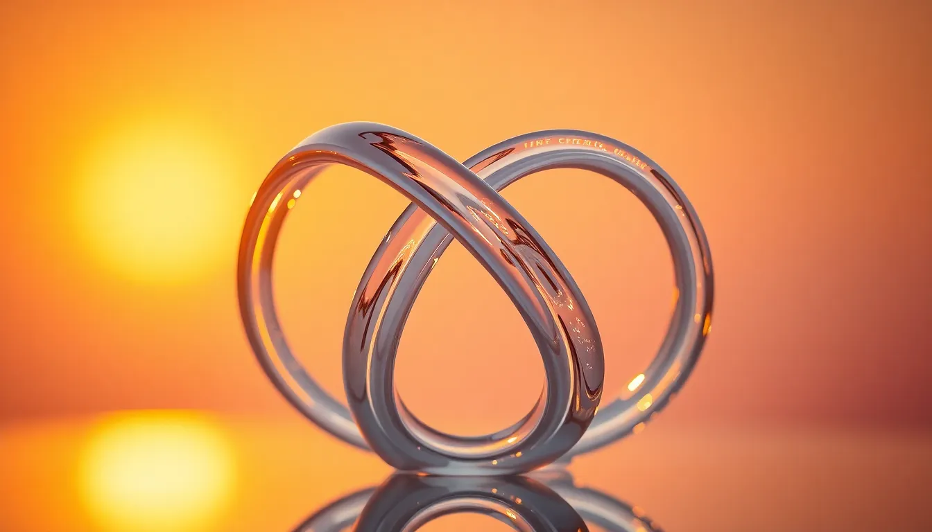 Ethereal Glass Sculpture at Sunset