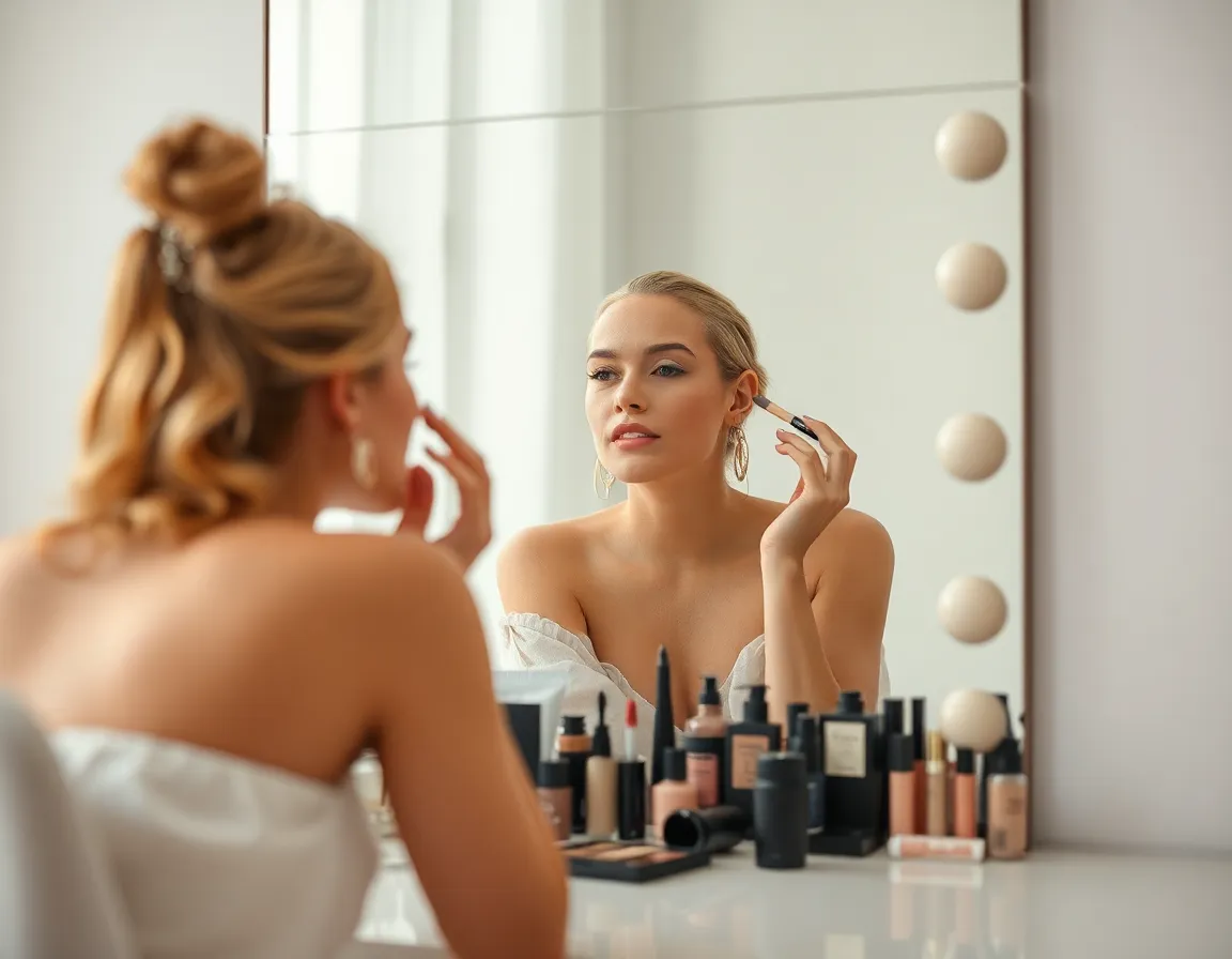 Beauty Ritual at Vanity