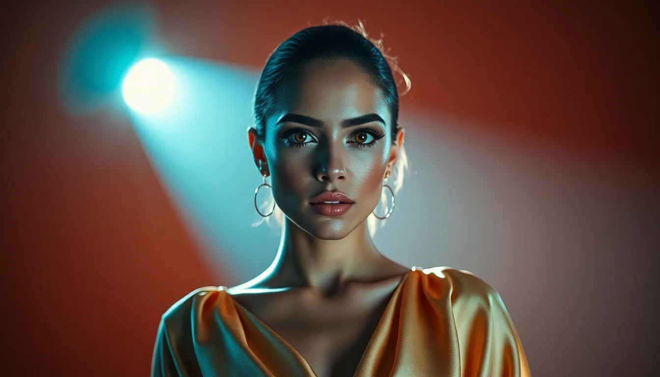 Glamorous Eye Makeup Editorial Shot