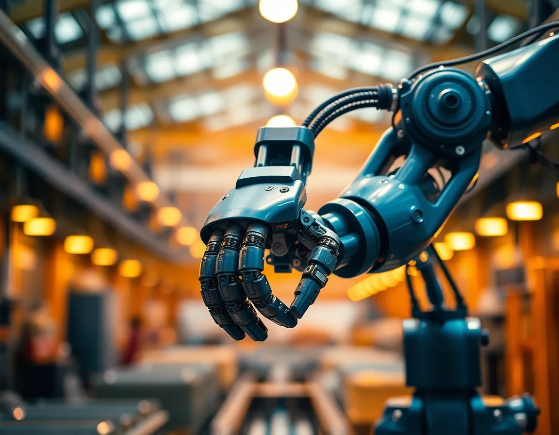 A macro view of precision-engineered components on a manufacturing assembly line, illuminated by bright studio lights. The stark contrasts of light and shadow enhance the intricate details and textures of metal and plastic. This clean, bright composition emphasizes the craftsmanship involved in modern manufacturing, celebrating the art of precision engineering. The arrangement is carefully centered, creating a striking focal point for viewers.
