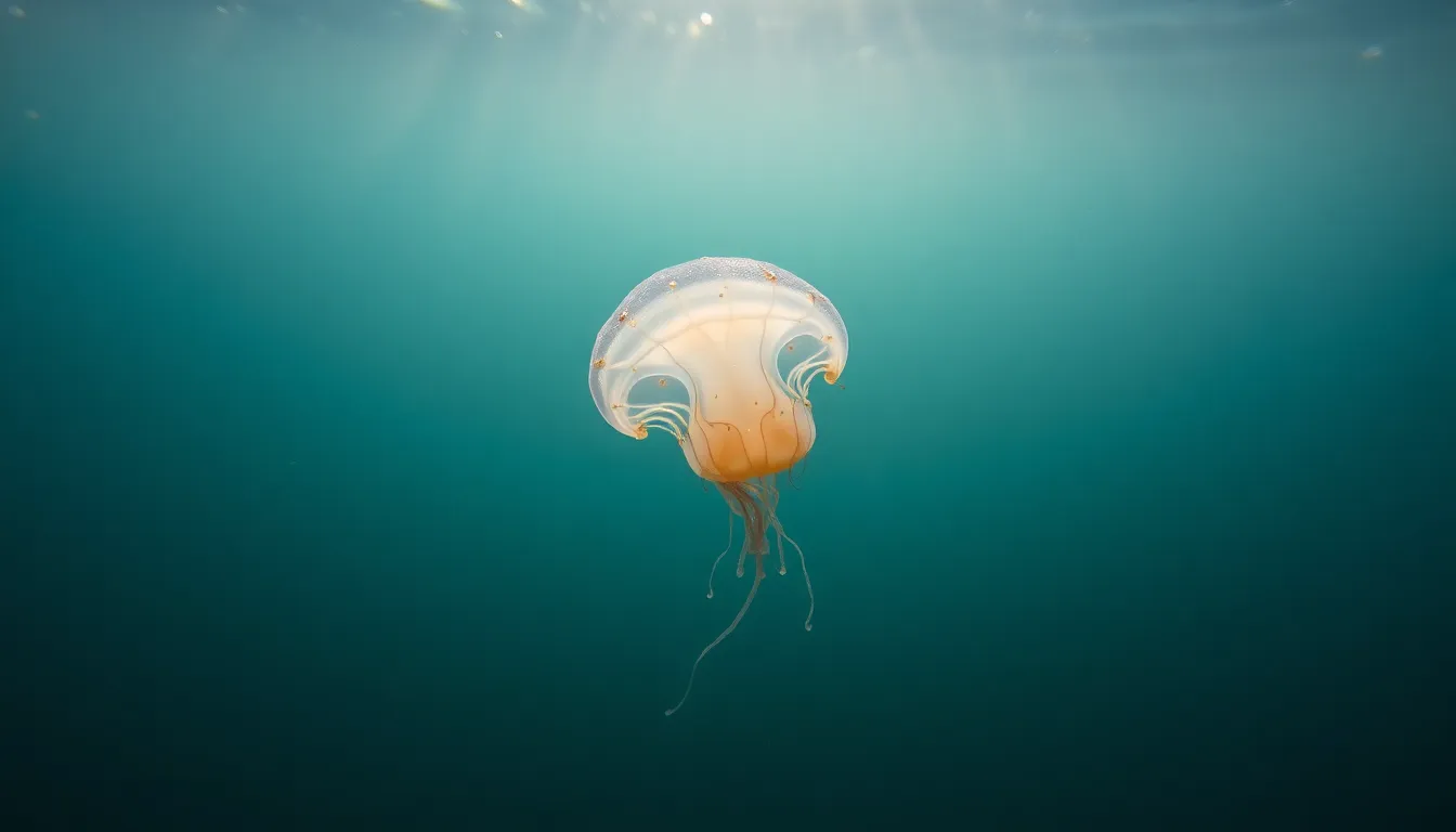 Delicate Jellyfish in Tranquil Waters