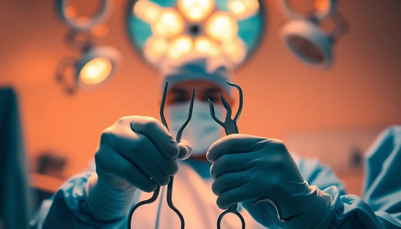 Surgeon at Work in Operating Theater