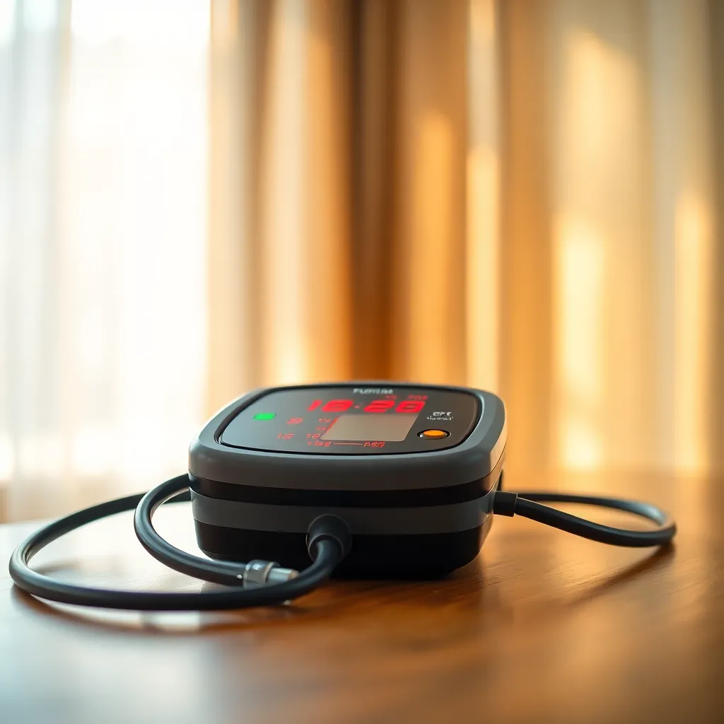 Close-Up of Blood Pressure Monitor