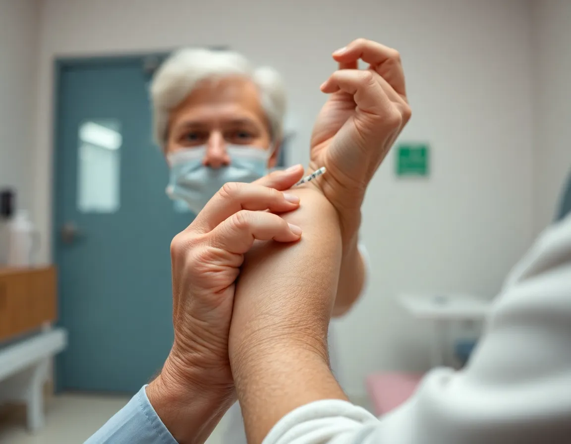Organized Pharmacy Shelf with Prescription Bottles