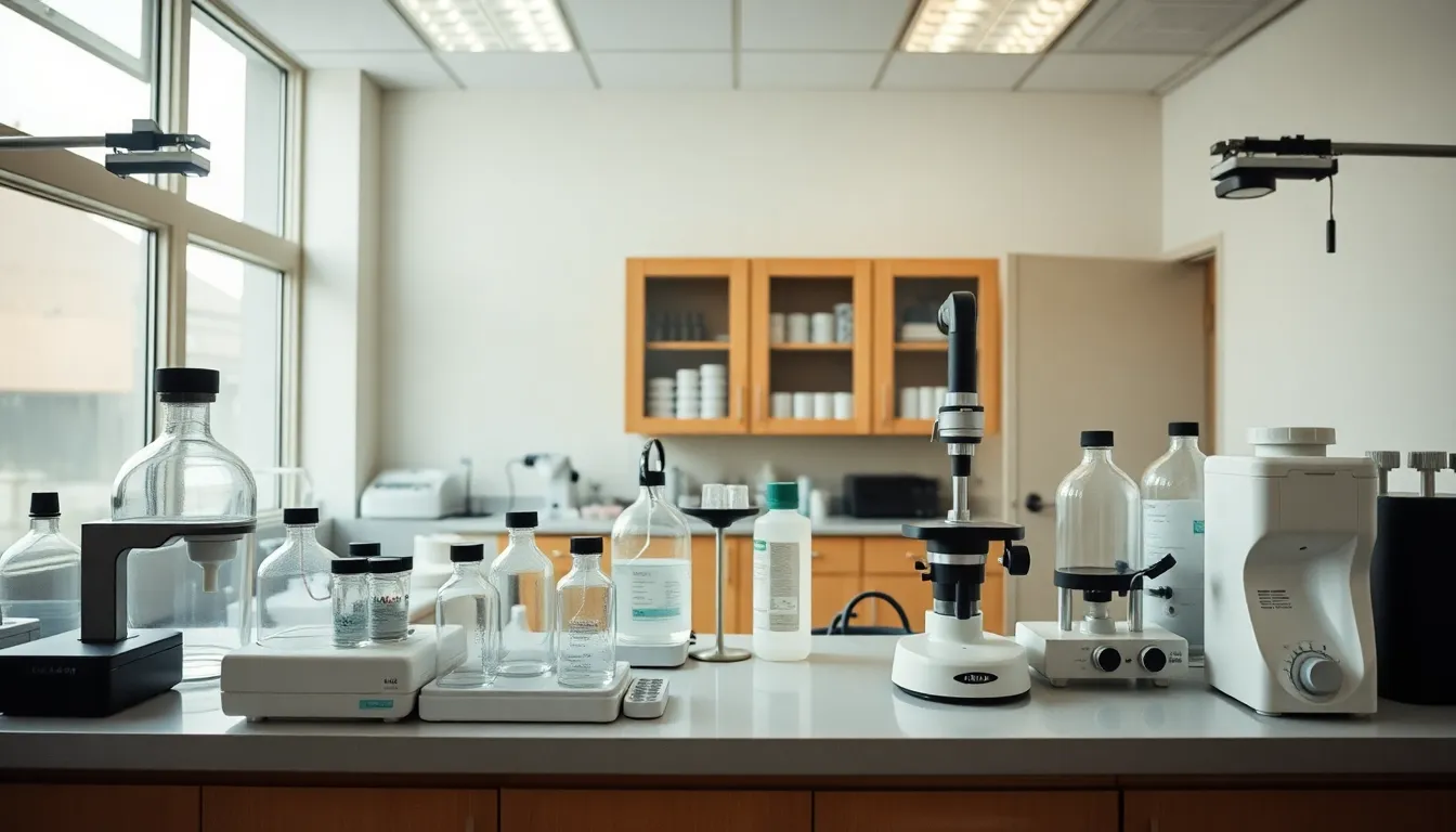 Medical Lab Equipment on a Counter
