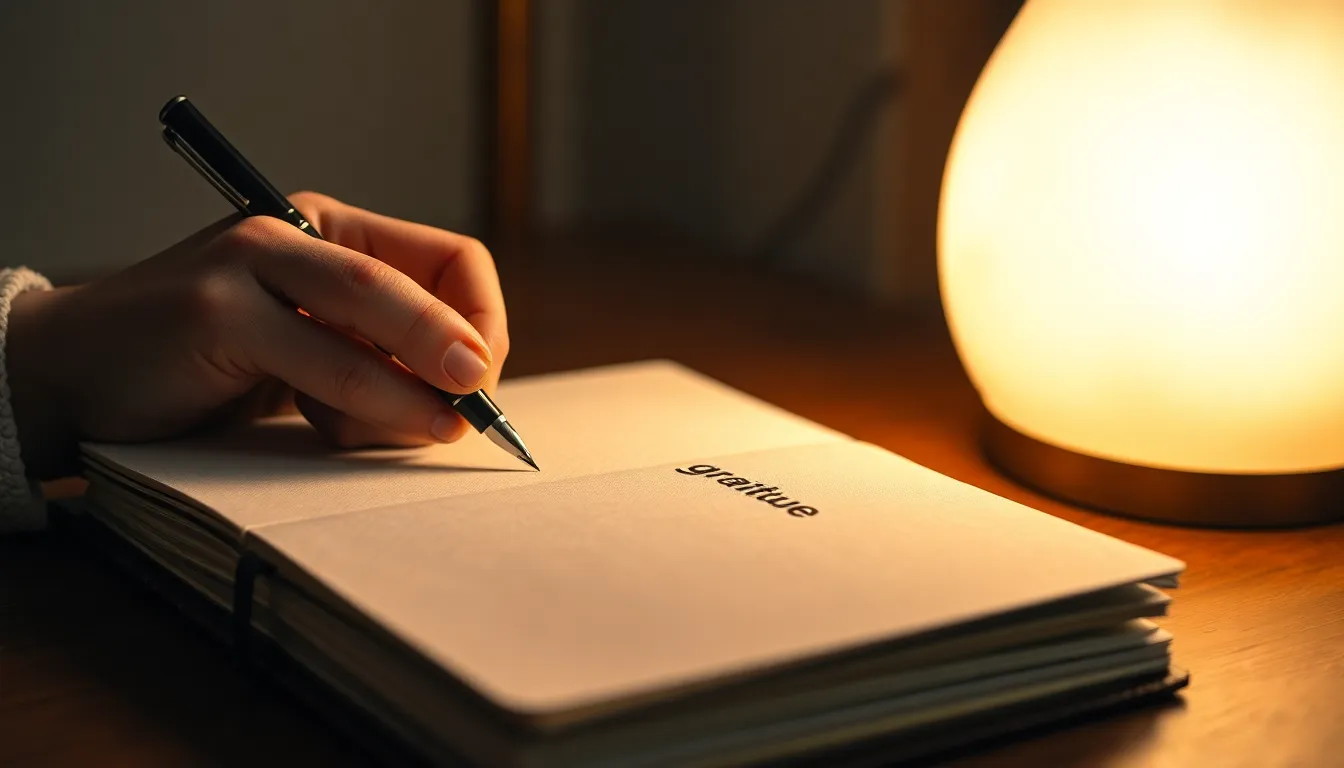 Writing in a Gratitude Journal