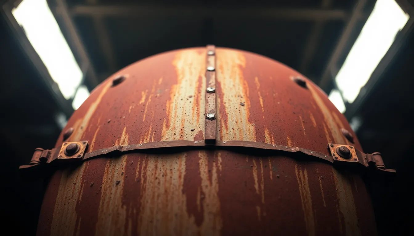 Close-Up of Rusty Weathered Steel