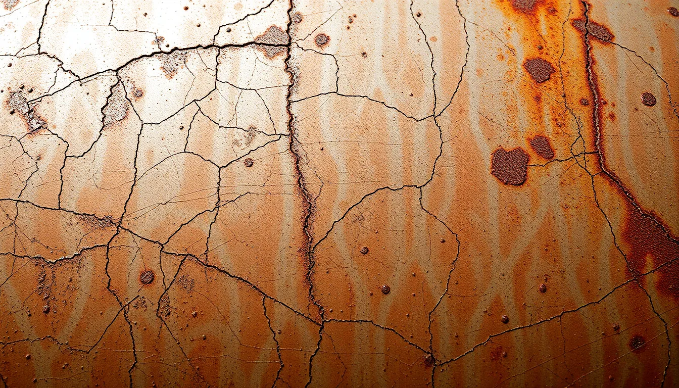 Close-Up of Weathered Steel Beams This striking image showcases a close-up view of rugged steel beams illuminated by the soft golden light of early morning. The texture of the metal displays intricate details with rusty browns and muted greys, creating an industrial atmosphere. The blurred background enhances the focus on the beams' weathered surfaces, while leading lines guide the viewer's gaze, inviting exploration of the textures and hues.