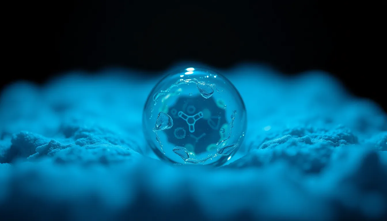 Detailed Microscopic Image of a Cell Structure