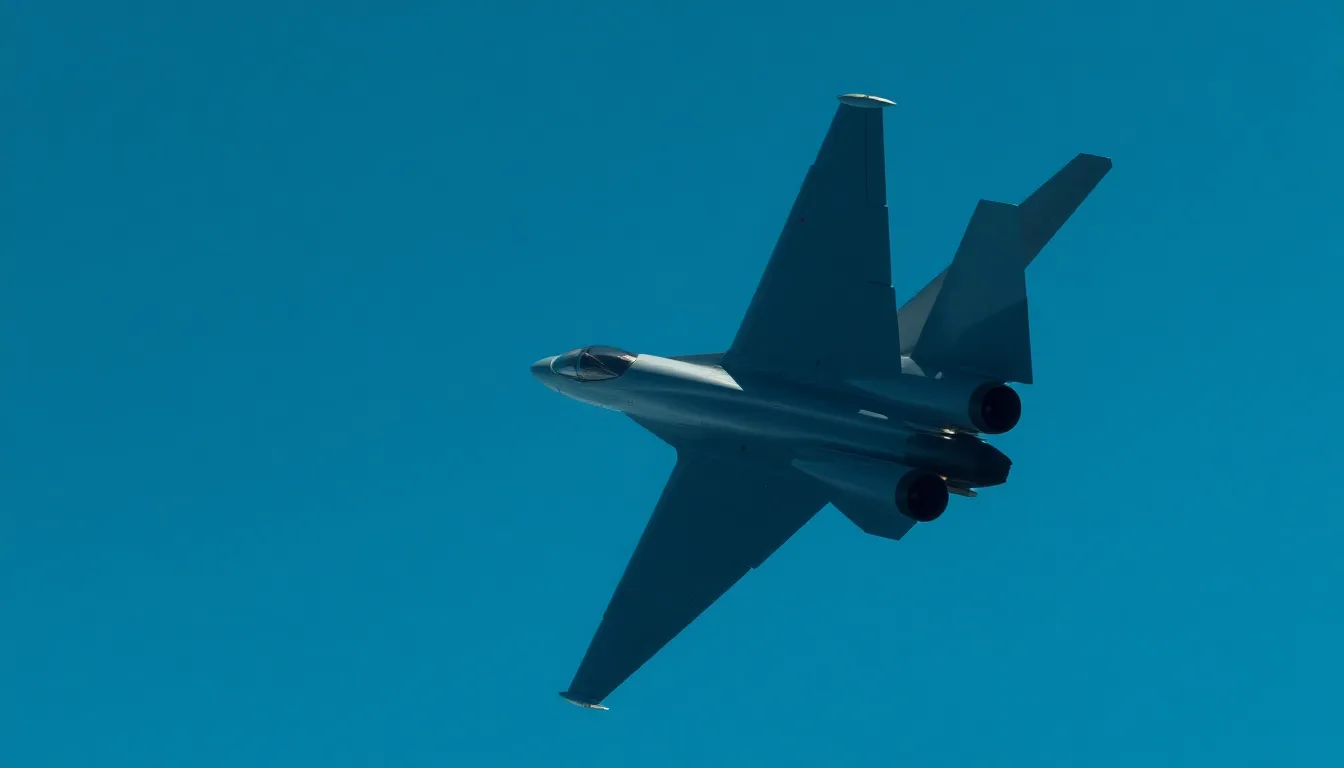 Military Aircraft in Clear Blue Skies