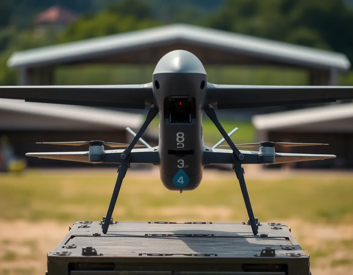 Drone Launch from Mobile Platform in Training