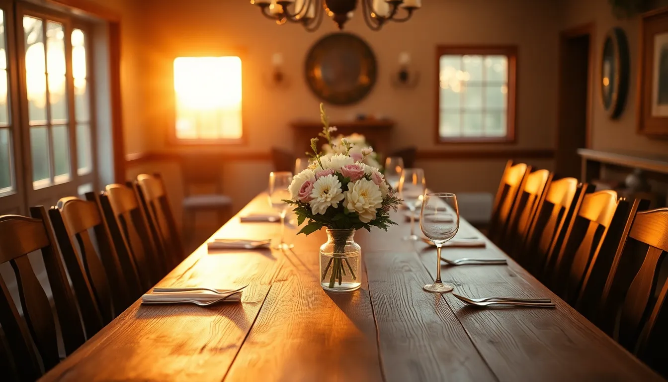 Stylish Living Room With Warm Light