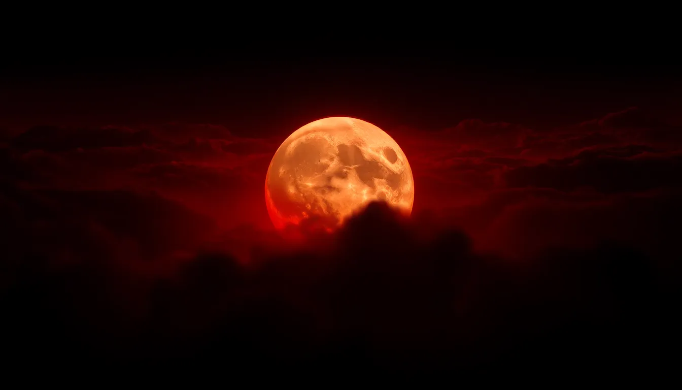 Lunar Eclipse Aerial View