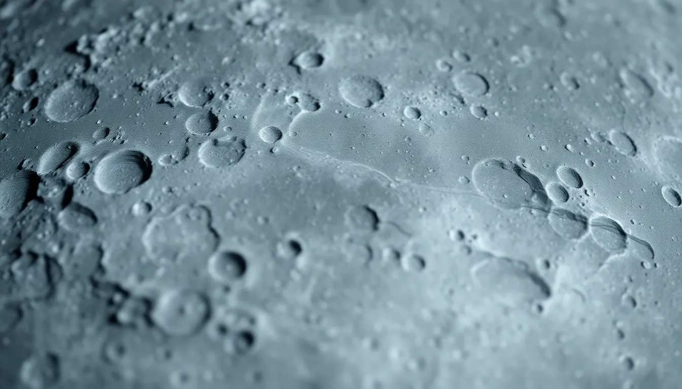 Close-Up of Moon's Craters