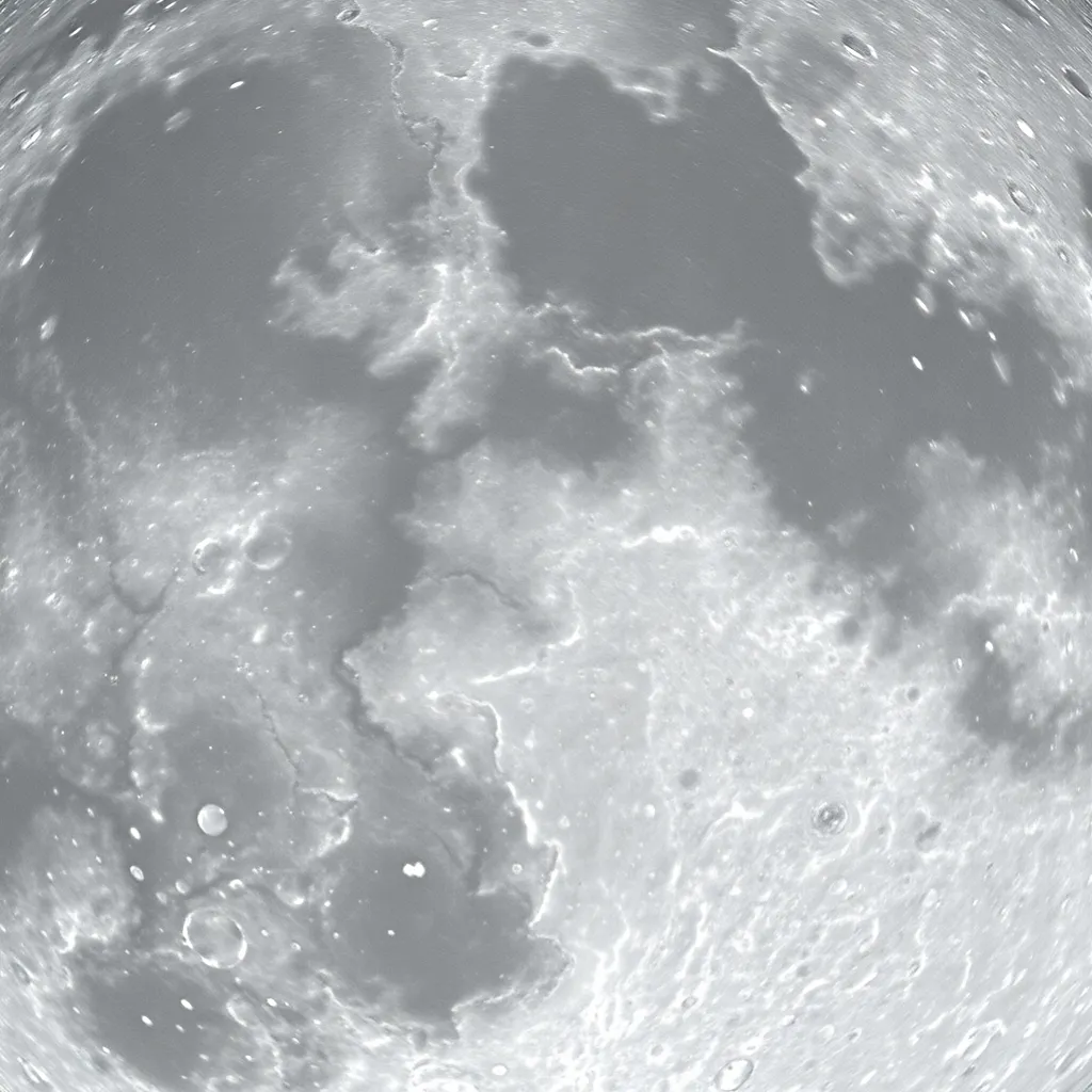 Close-Up of Lunar Surface Details