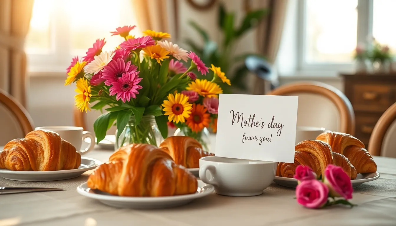 Mother's Day Breakfast Table Setting