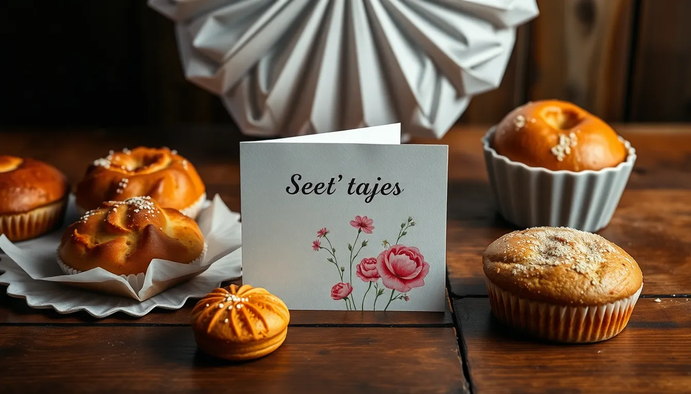 Handmade Card and Baked Goods for Mom