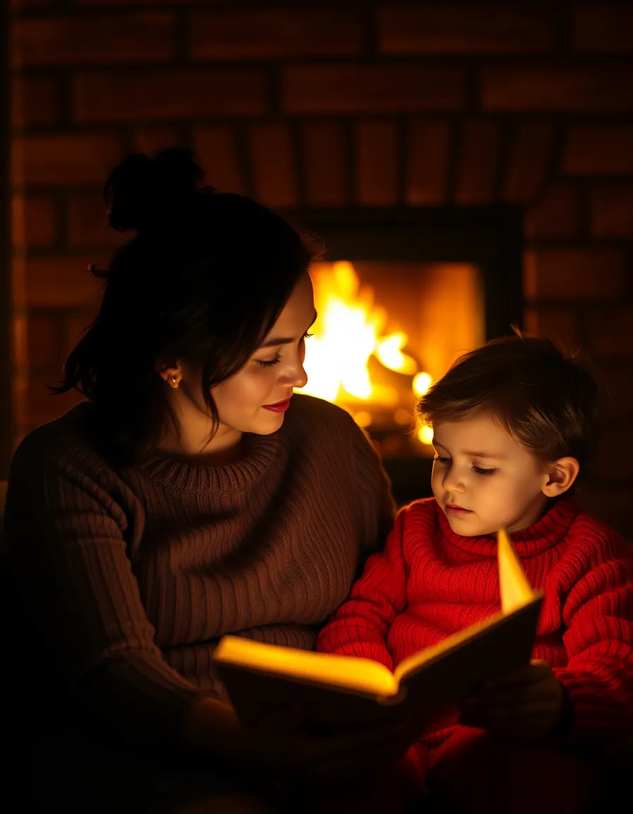 Bedtime Story by the Fire on Mother's Day