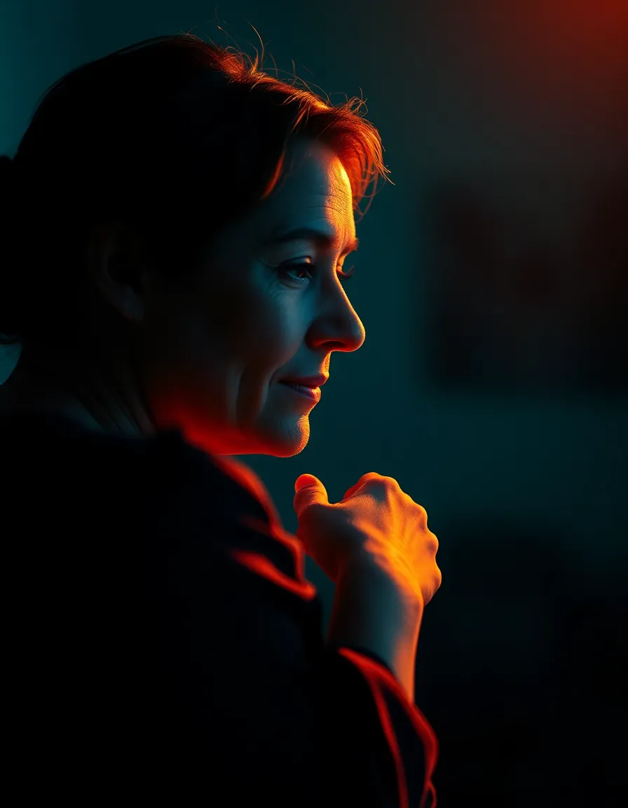 Reflective Moment of a Mother