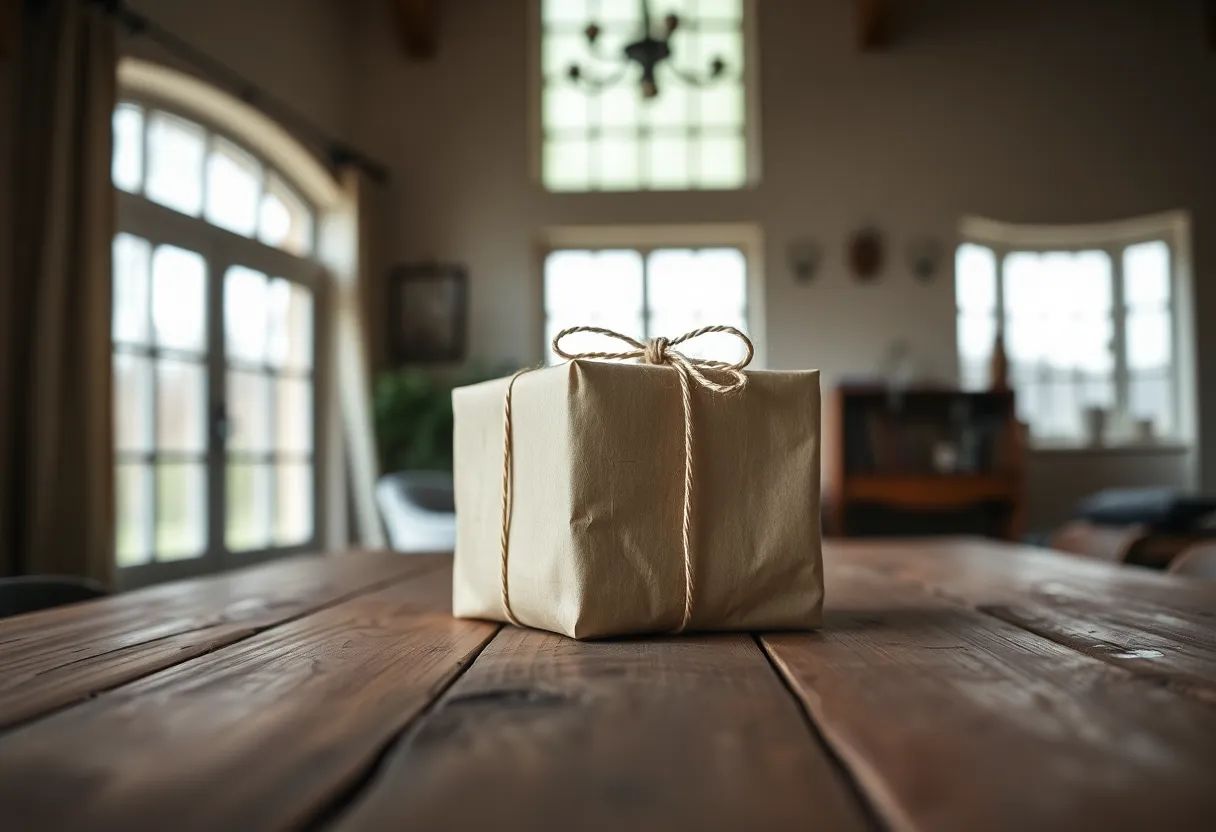 Handmade Gift Wrapped for Mother's Day