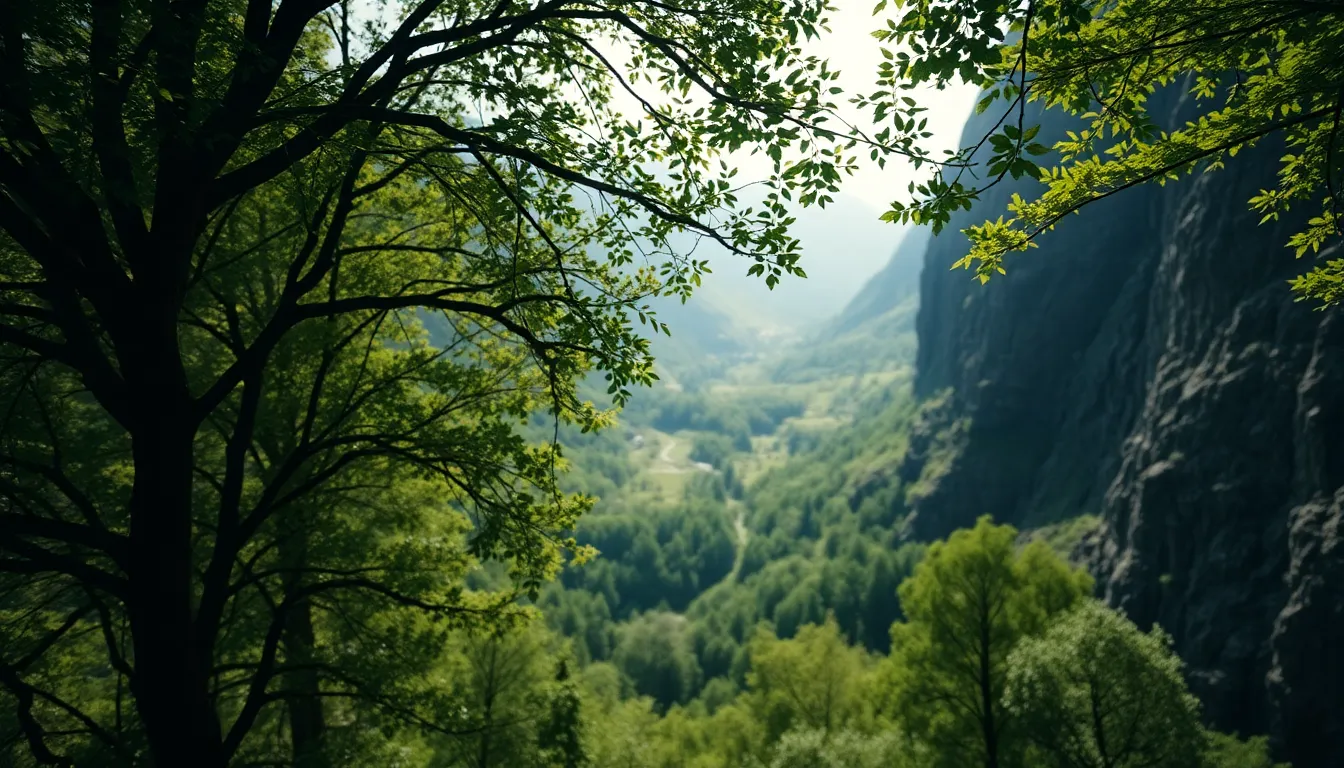 Stunning Mount Fuji Surrounded by Lush Foliage