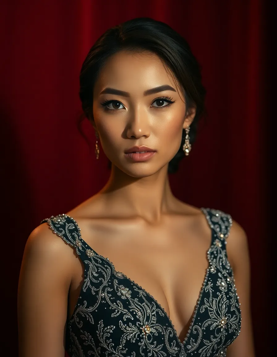 Glamorous Evening Gown Portrait