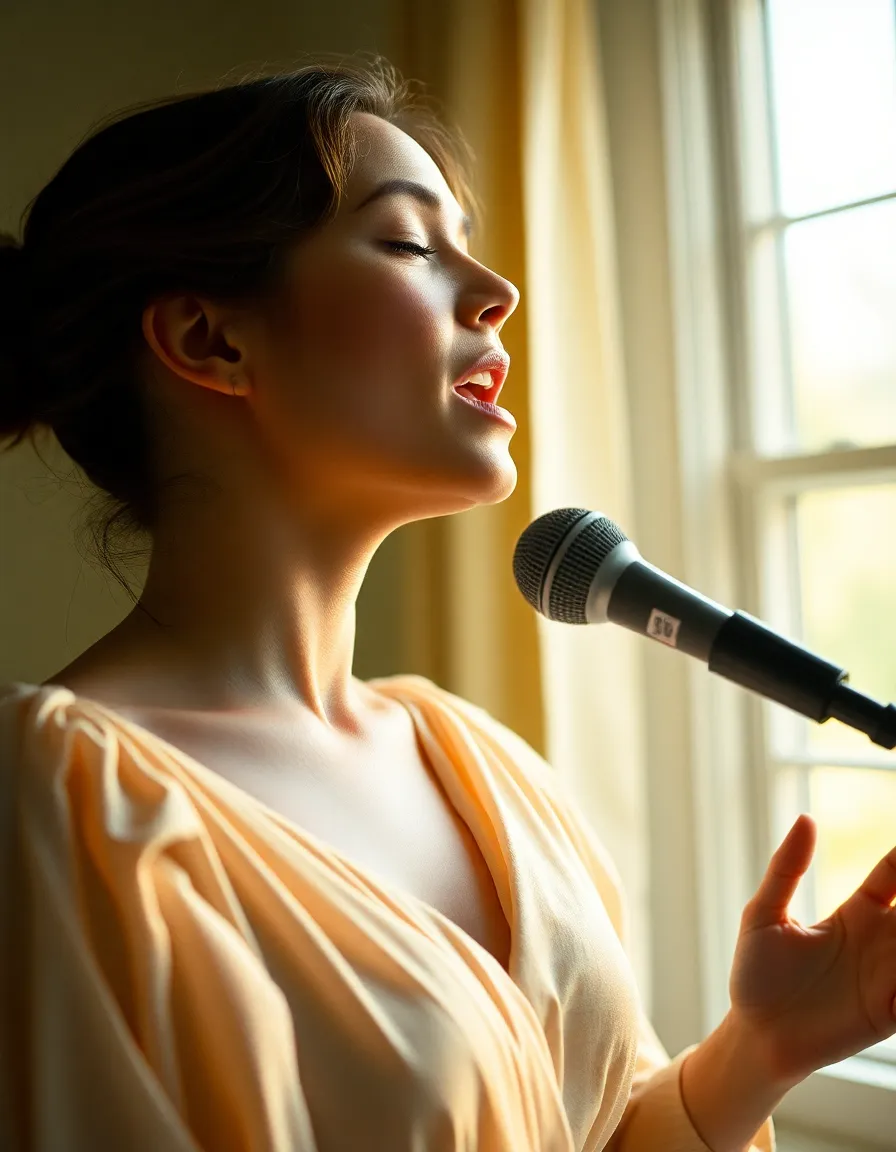 Solo Singer in Soft Natural Light
