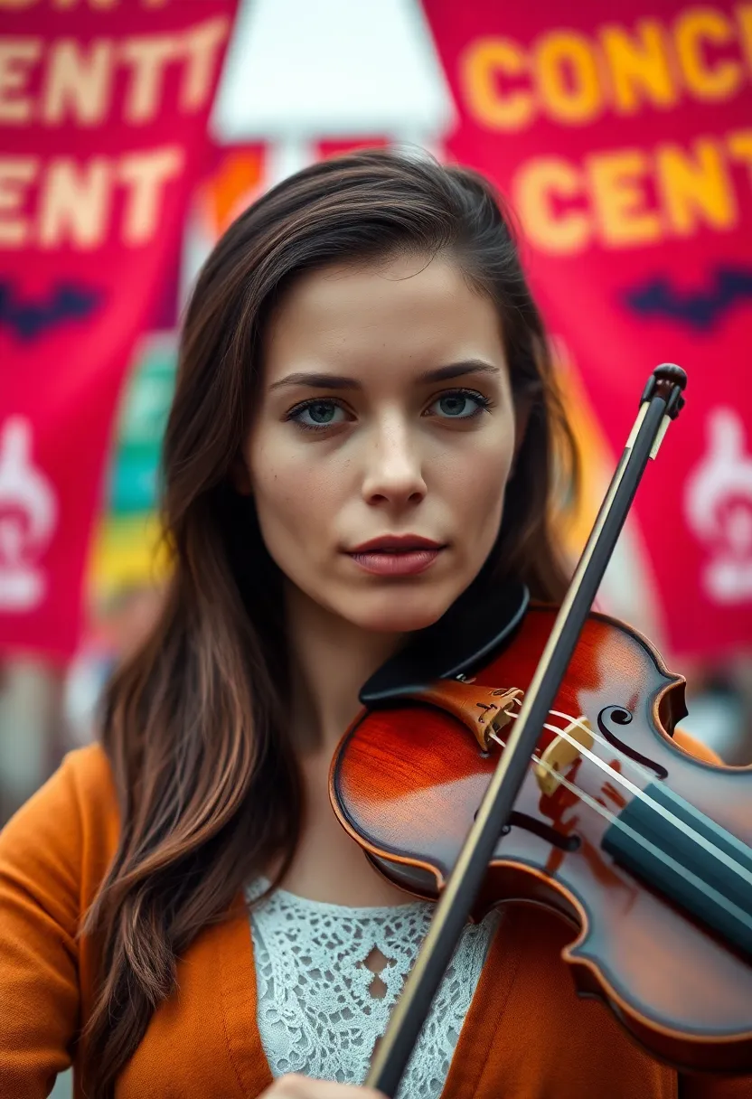 Violinist Performing at an Intimate Concert