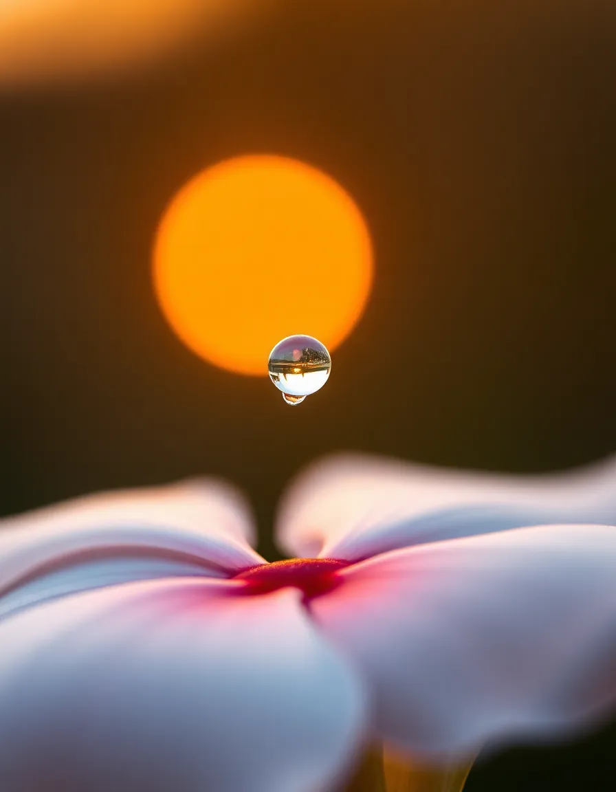 A lonely park bench stands out in a serene landscape, drenched in rain and backlit by the warm glow of the golden hour. The shallow depth of field creates a dreamy atmosphere, allowing the viewer to focus on the bench while softening the background. The texture of the wet wood is enhanced by the glistening raindrops, creating a picturesque scene that evokes feelings of solitude and reflection.