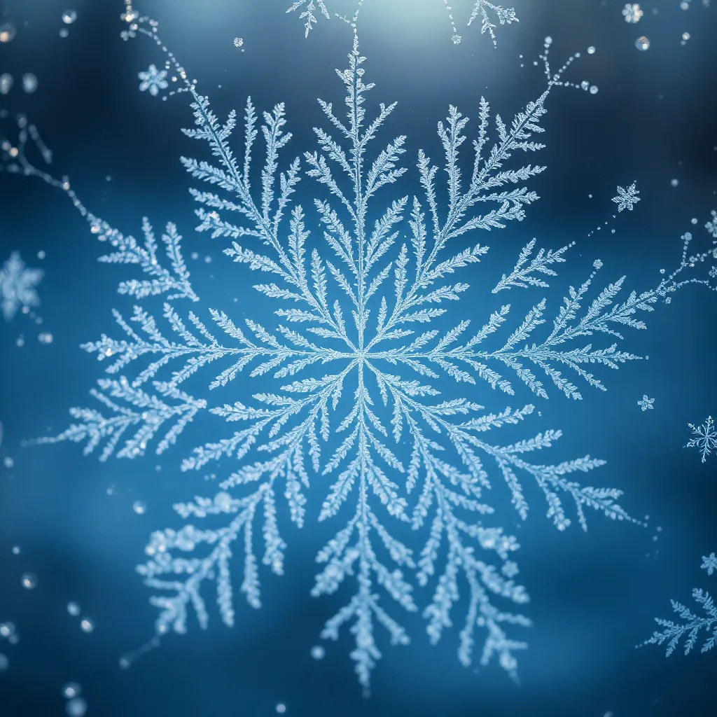 Intricate Frost Patterns on Frozen Window This stunning close-up captures the intricate frost patterns that form on a frozen window during a chilly winter morning. The soft morning light plays delicately across the frost, revealing breathtaking textures and designs that embody the beauty of winter. The muted blues and whites enhance the cold atmosphere, while the shallow depth of field draws attention to the mesmerizing details of nature's art. Overall, this image invites viewers to appreciate the delicate wonders of the winter season.