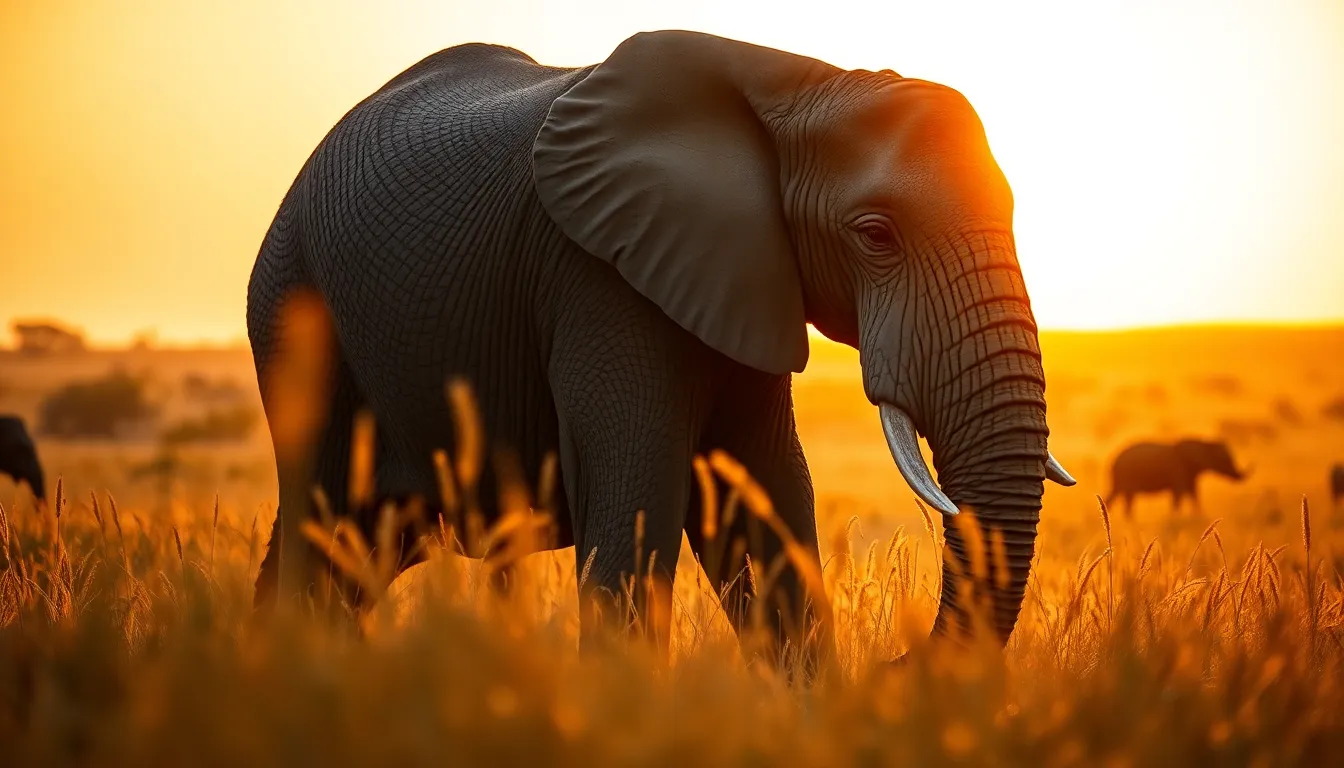A stunning image of a bald eagle soaring through a colorful sunset sky. Captured in mid-flight, the eagle's feathers are illuminated by warm backlighting, creating a striking halo effect. The blurred orange and purple clouds in the background add depth and drama, enhancing the feeling of freedom. This powerful wildlife scene embodies nature's beauty and the spirit of the wild.
