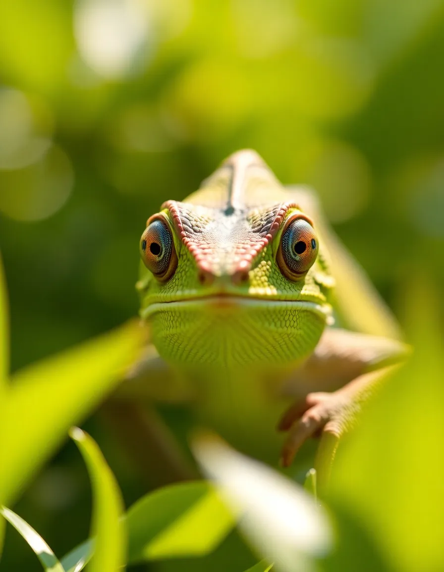 An exquisite macro photograph capturing a butterfly perched gracefully on a vivid flower petal. Sunlight highlights the intricate patterns and colors on the butterfly’s wings, creating a stunning contrast with the soft green background. The delicate details come alive in this close-up, inviting the viewer into the intimate world of nature’s beauty. This image embodies the delicate connection between wildlife and flora.