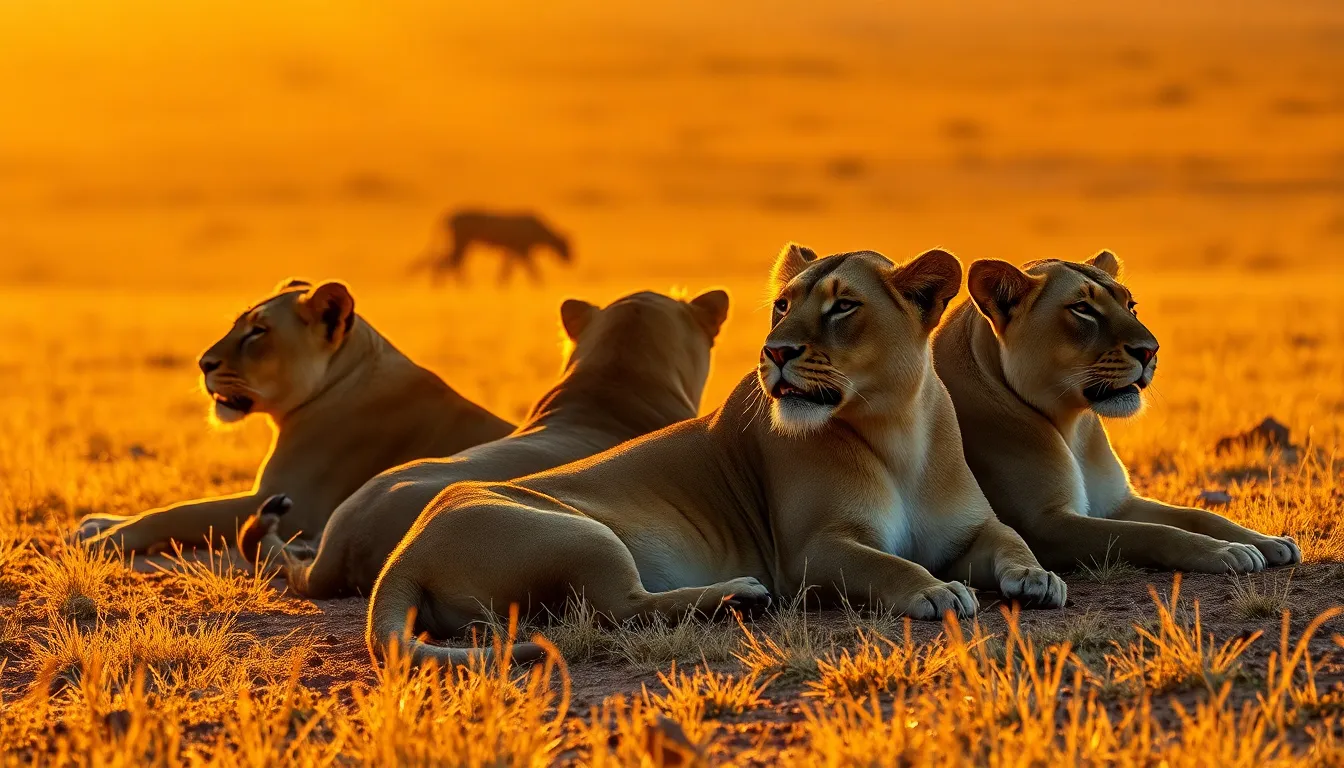A stunning image of a majestic elephant captured during golden hour, showcasing its wrinkled skin and glistening tusks against a warm savannah backdrop. The warm backlighting creates an ethereal glow, enhancing the organic earthy tones of the setting. The composition follows the rule of thirds, placing the elephant dynamically off-center while retaining a soft, dreamy bokeh in the background. This image invokes feelings of serenity and natural beauty.
