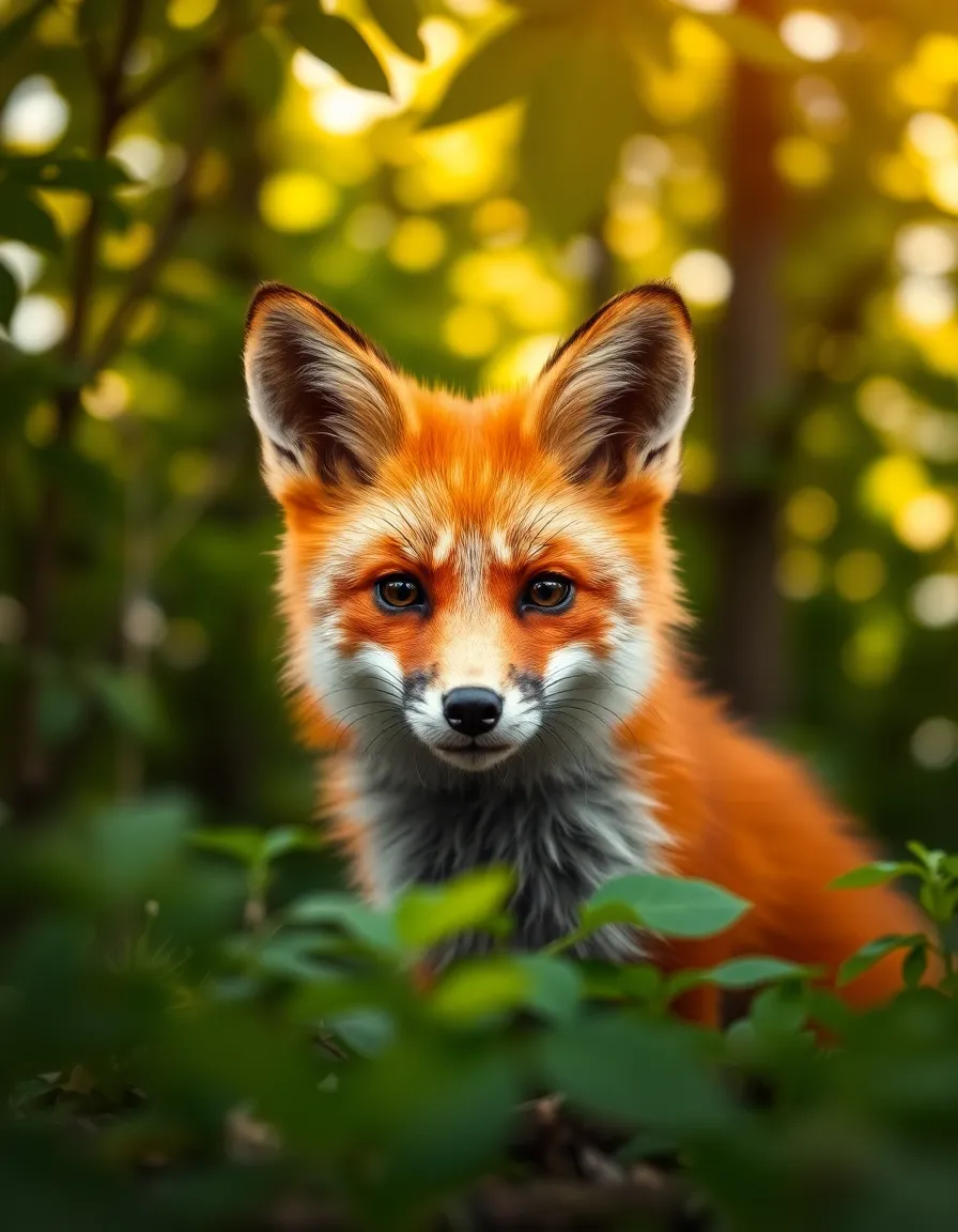Curious Red Fox in Winter