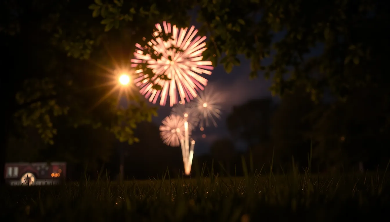 Fireworks Celebrating New Year Night