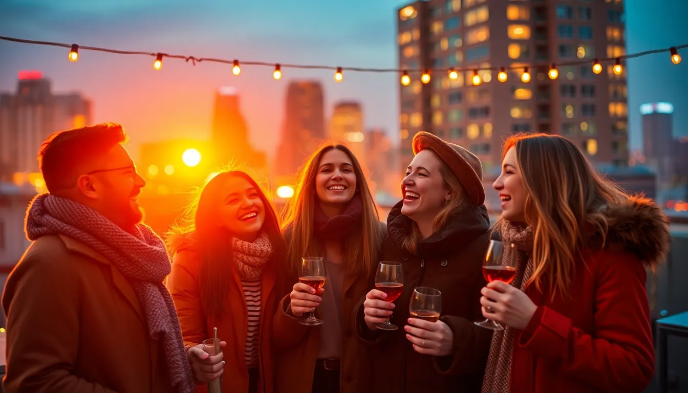 Urban Rooftop New Year's Celebration