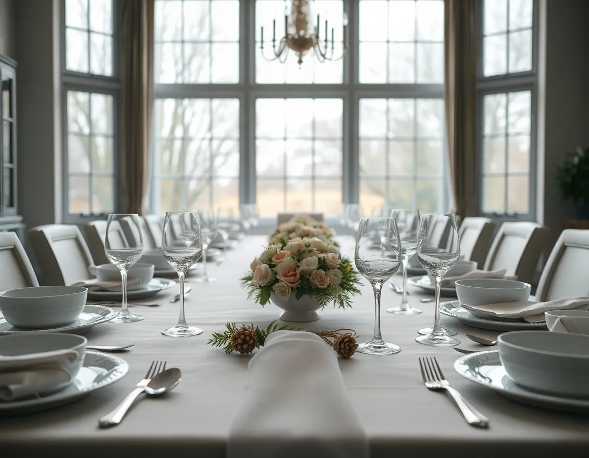 Elegant New Year's Table Setting