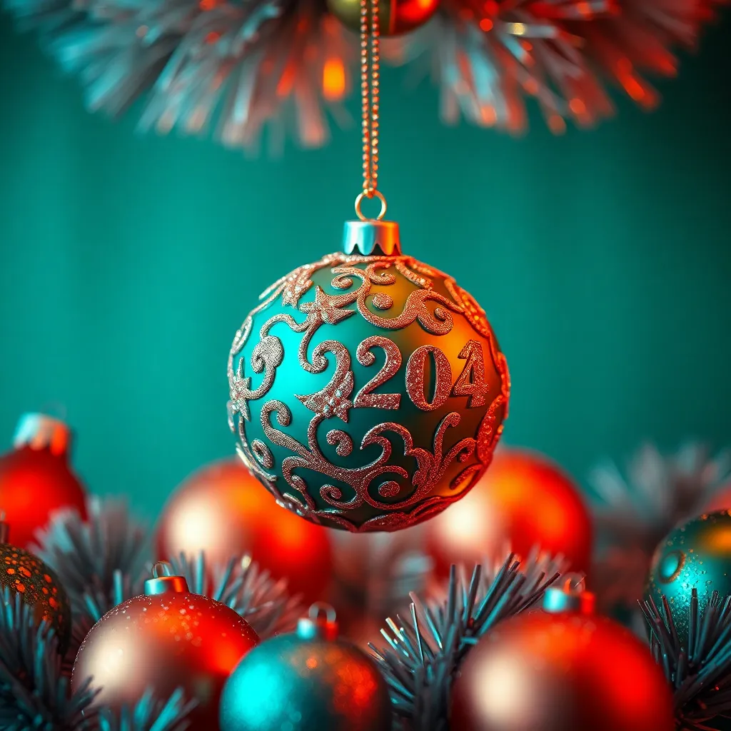 Intricately Designed New Year Decoration