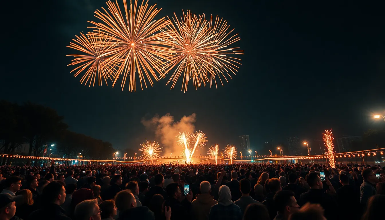 Spectacular New Year's Fireworks Celebration
