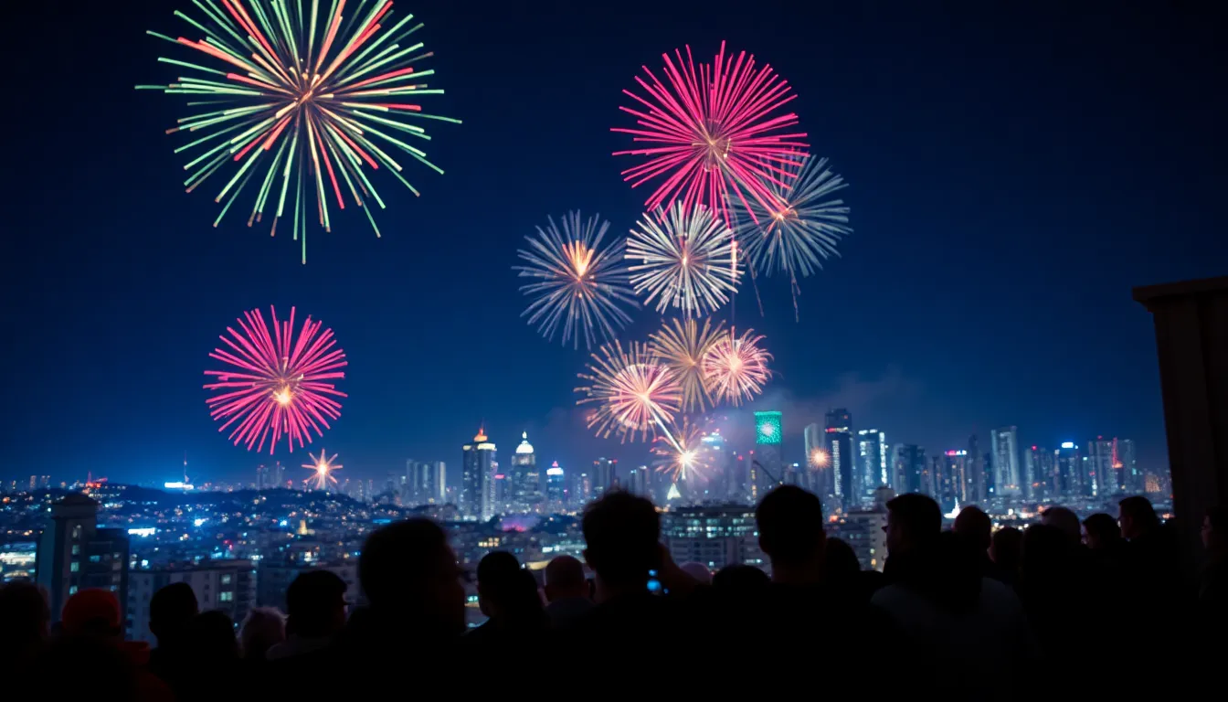 Vibrant New Year’s Celebration Cake