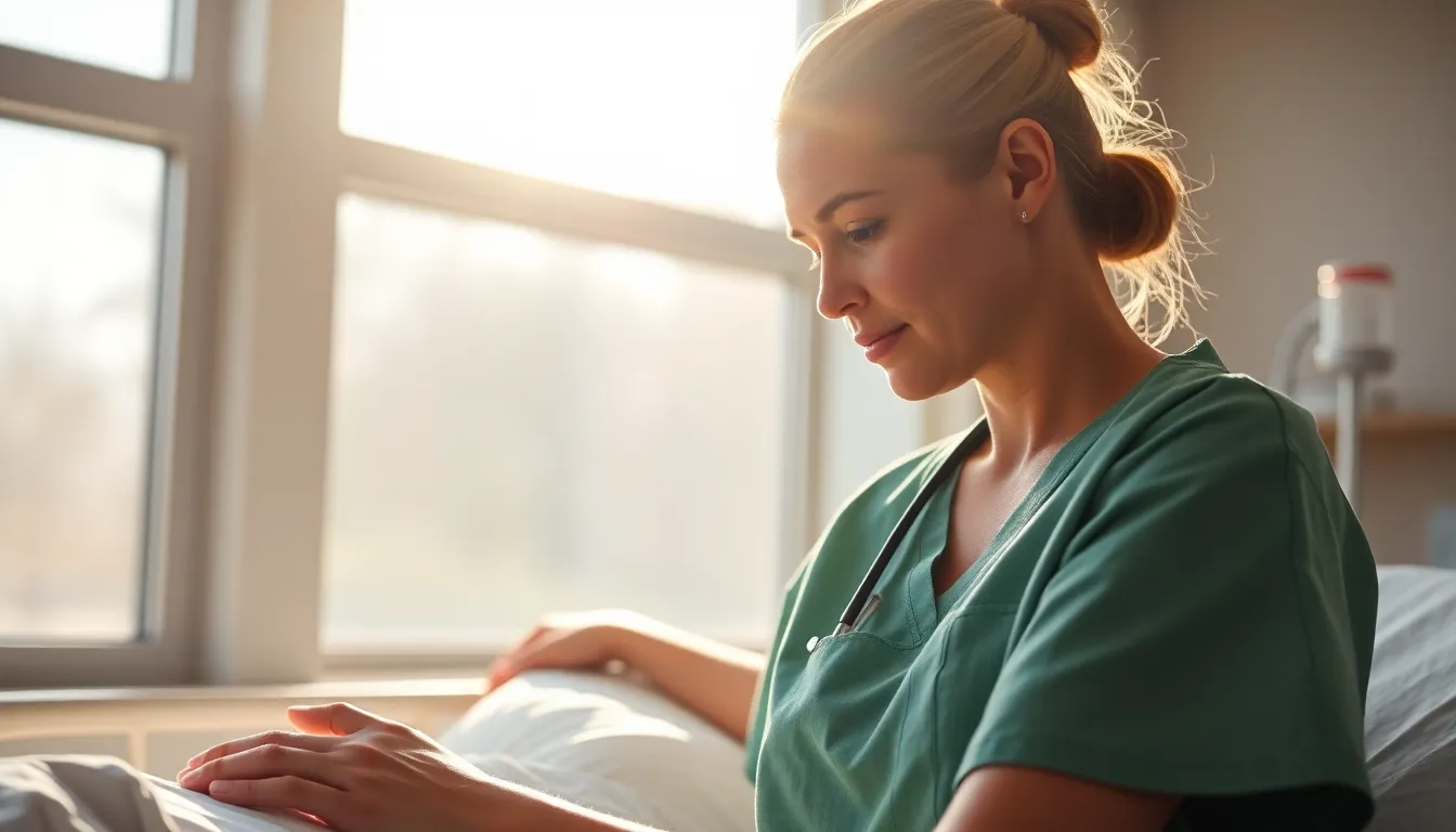 Nurse Caring for Patient in Natural Light