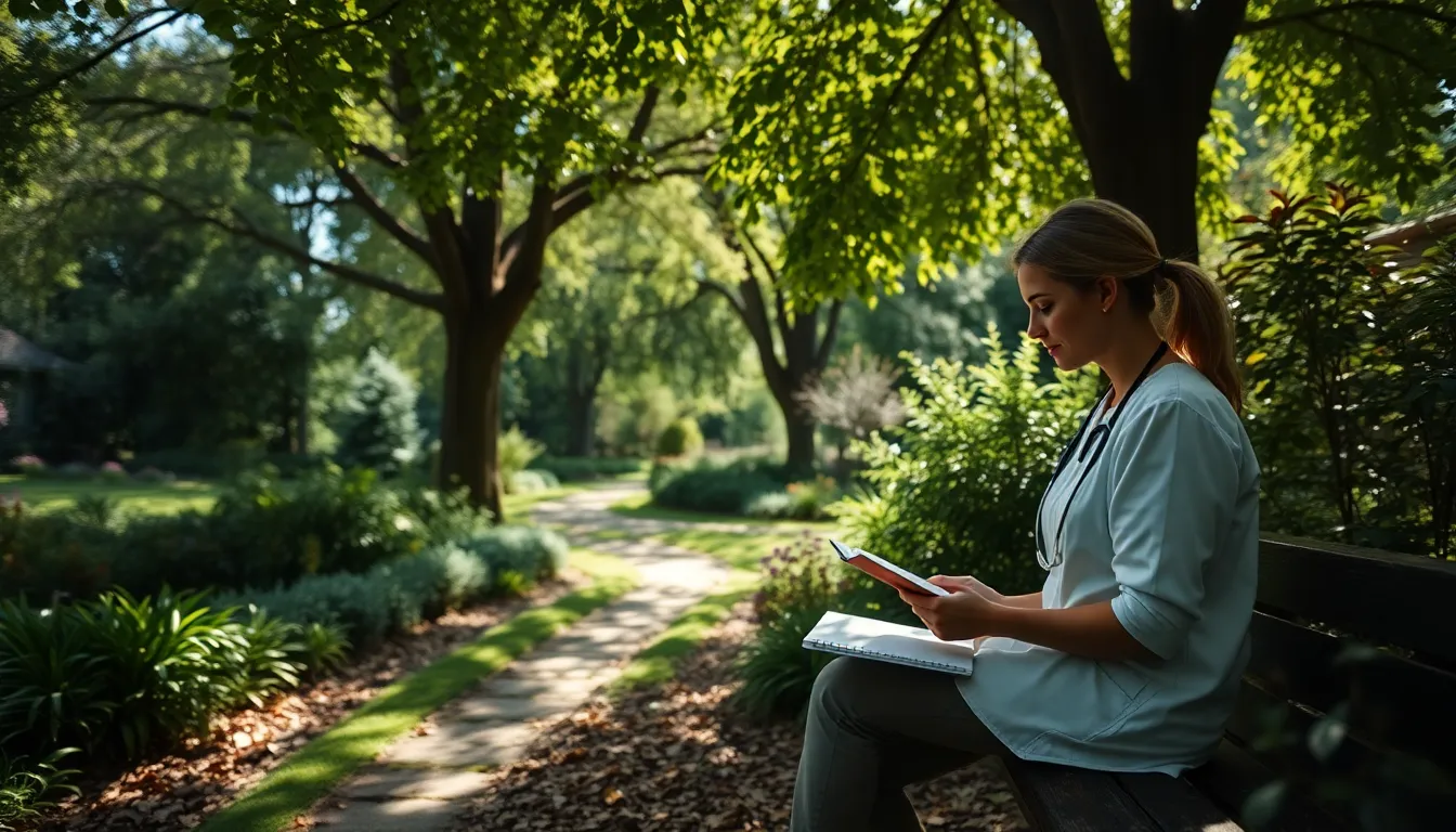 Nurse Engaging with Child on Playground