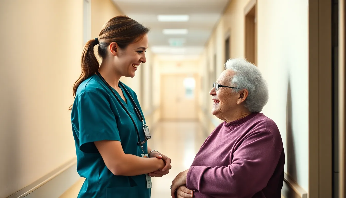 Candid Interaction Between Nurse and Patient