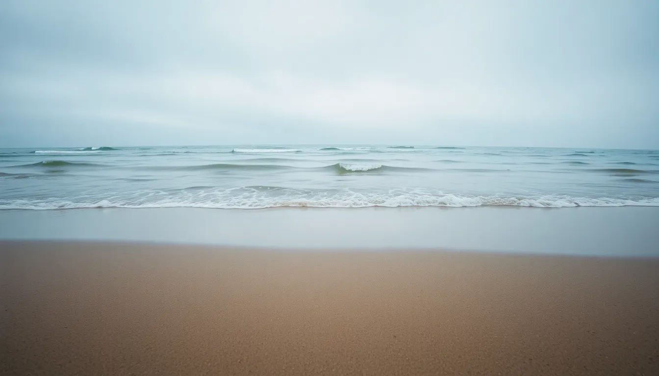 Serene Beach at Dawn