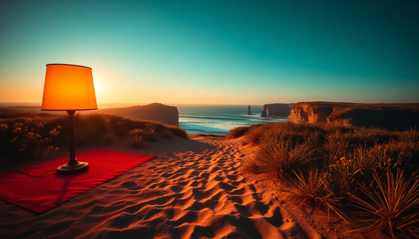 Pathway to Ocean View Between Cliffs