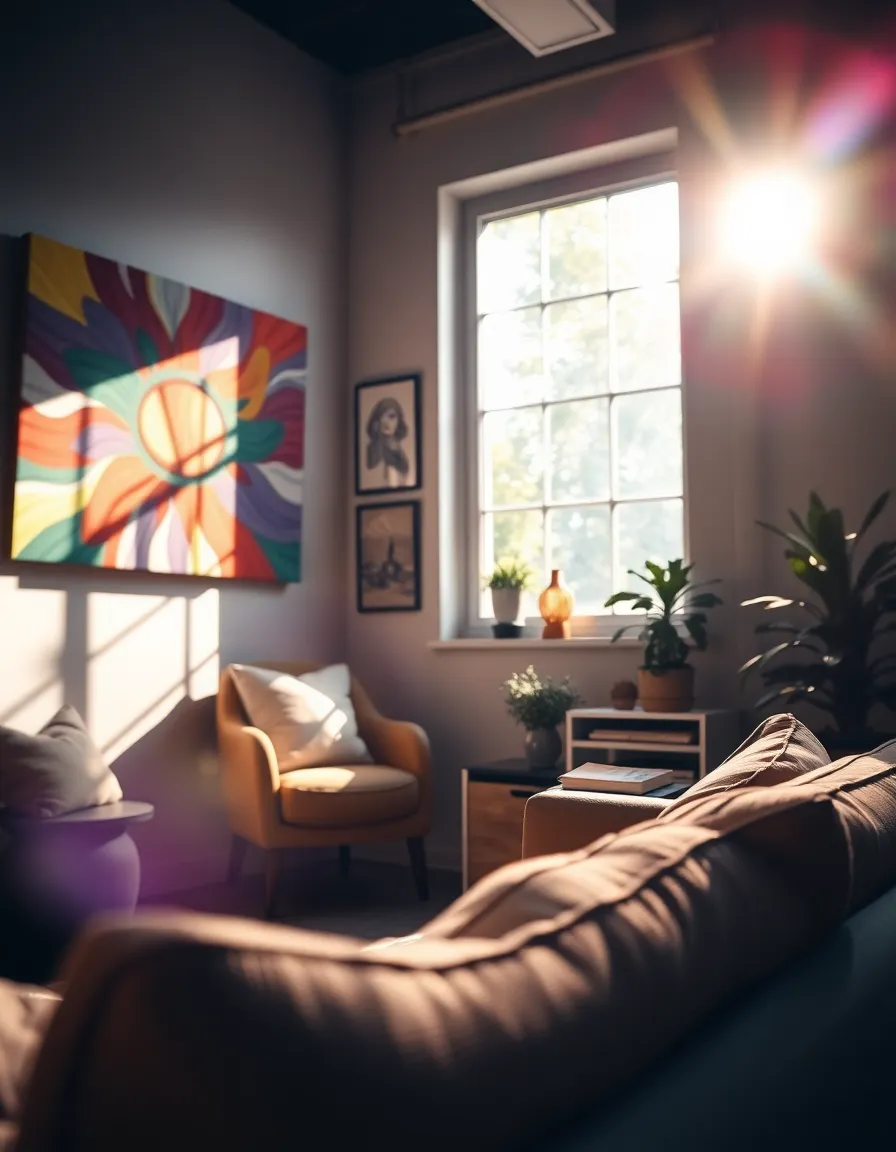 Cozy Artistic Office Nook