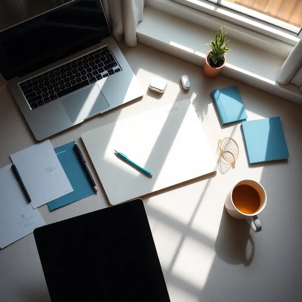 Colorful Sticky Notes on Office Desk