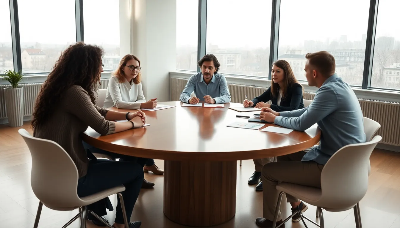 Diverse Team Brainstorming in Office