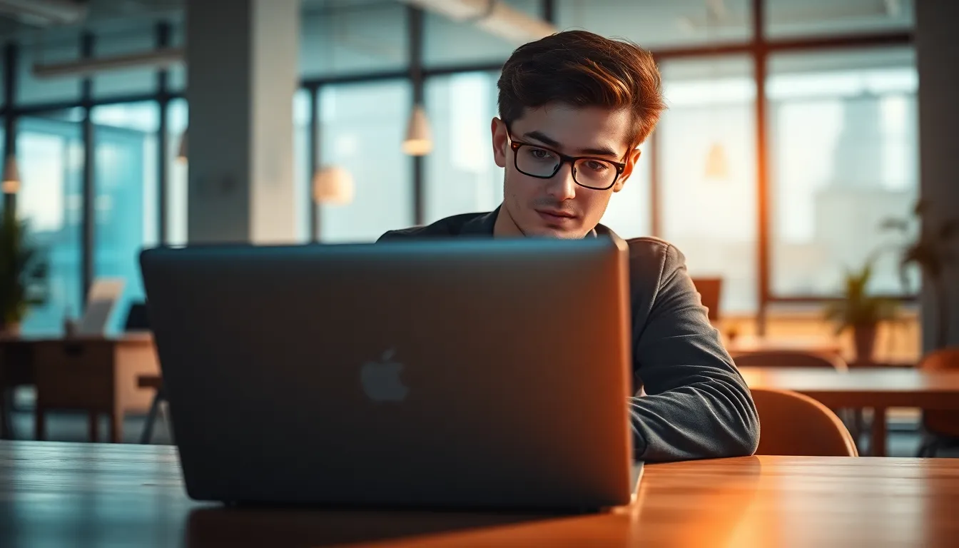 Young Professional Utilizing Online Learning Tools