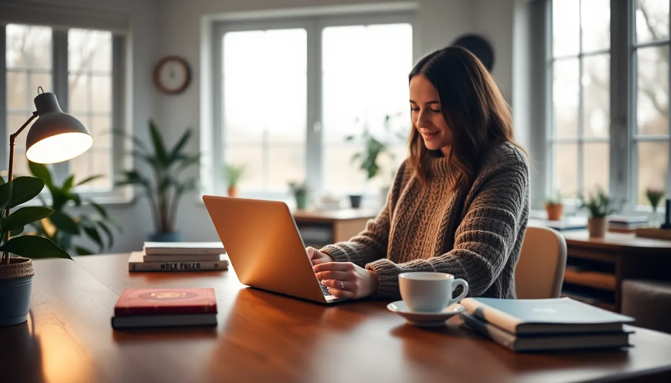 Cozy Home Office Learning Environment